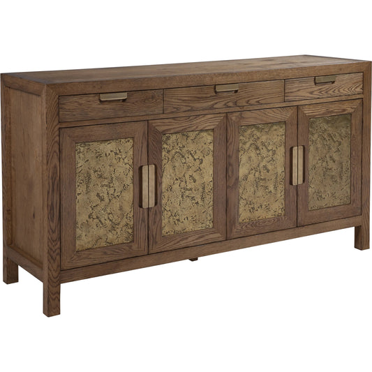 001 SI-2540394 | Primary Silo | Barnaby Buffet by Artistica Home in champagne bronze. Made from white oak in a unique style.