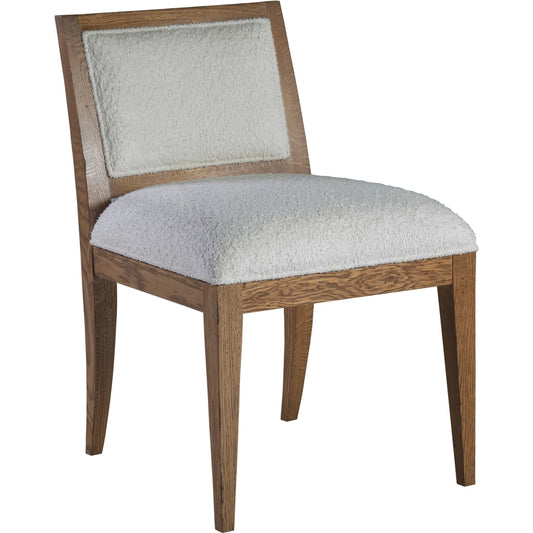 003 SI-2540396 | Primary Silo | Barnaby Upholstered Side Chair by Artistica Home in white, ivory and champagne bronze. Made from white oak, fabric in a unique style.