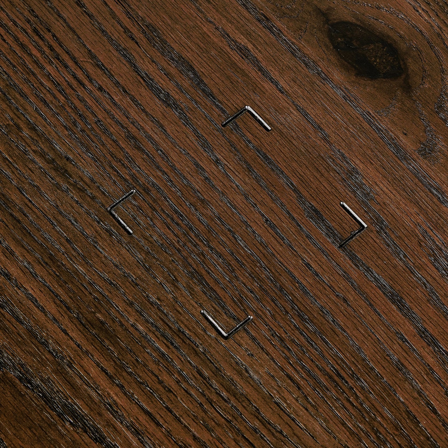 015 SI-2158553 | Closeup | Torrington Desk by Four Hands in umber oak. Made from resawn oak in a modern style.