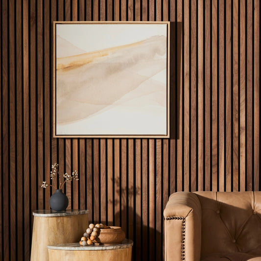 Neutral Wash 3 by Jess Engle by Four Hands. Made from vertical grain floater white oak, canvas in a modern style.