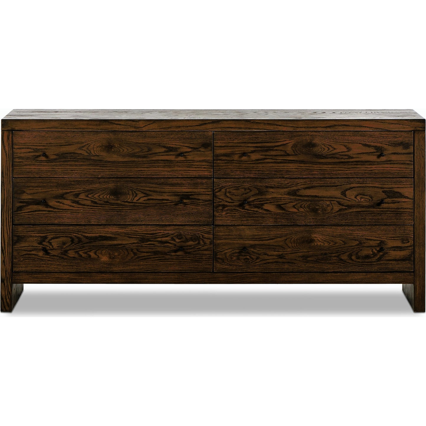 002 SI-2158548 | Additional Silo | Torrington 6 Drawer Dresser by Four Hands in umber oak, umber oak veneer and umber oak. Made from resawn oak, oak veneer in a modern style.