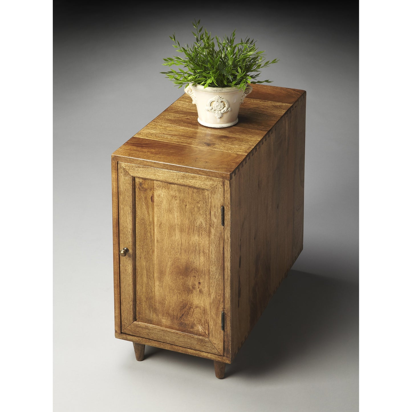 002 O-BUTLER-2382260 | Additional Silo | Conrad Modern Chairside Chest by Butler Specialty Company in light brown and modern expressions. Made from mango wood solids in a modern style.