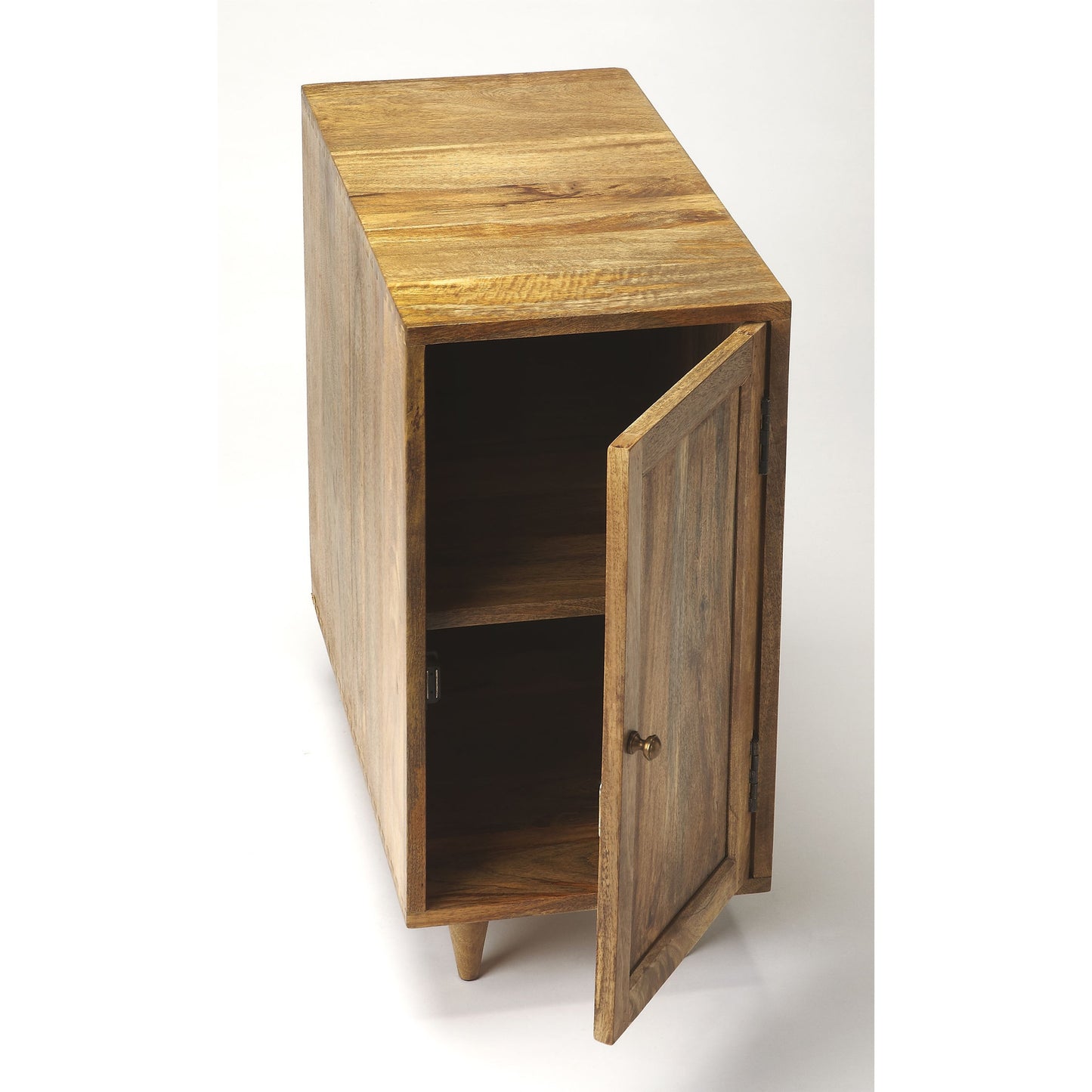 004 O-BUTLER-2382260 | Additional Silo | Conrad Modern Chairside Chest by Butler Specialty Company in light brown and modern expressions. Made from mango wood solids in a modern style.