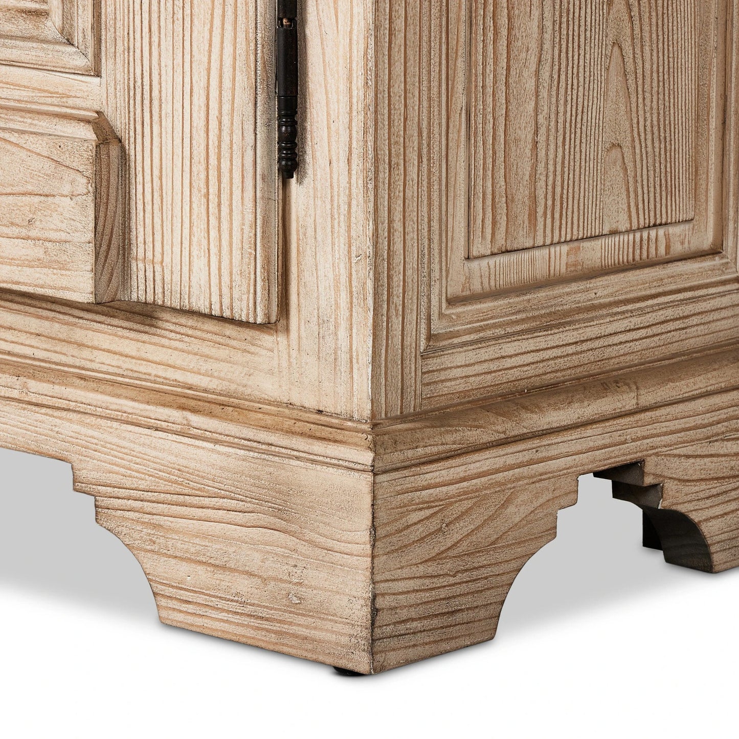 005 SI-2137632 | Closeup | The "Please No More Doors" Cabinet by Four Hands in natural pine. Made from solid pine, thick pine veneer in a modern style.