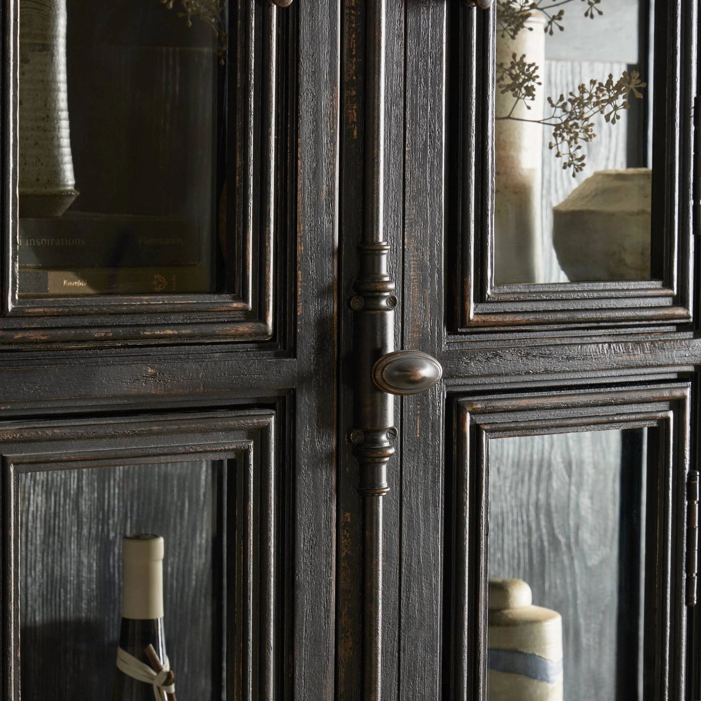 012 SI-2137633 | Closeup | The "You Will Need a Lot of Hinges" Cabinet by Four Hands. Made from unique in a modern style.