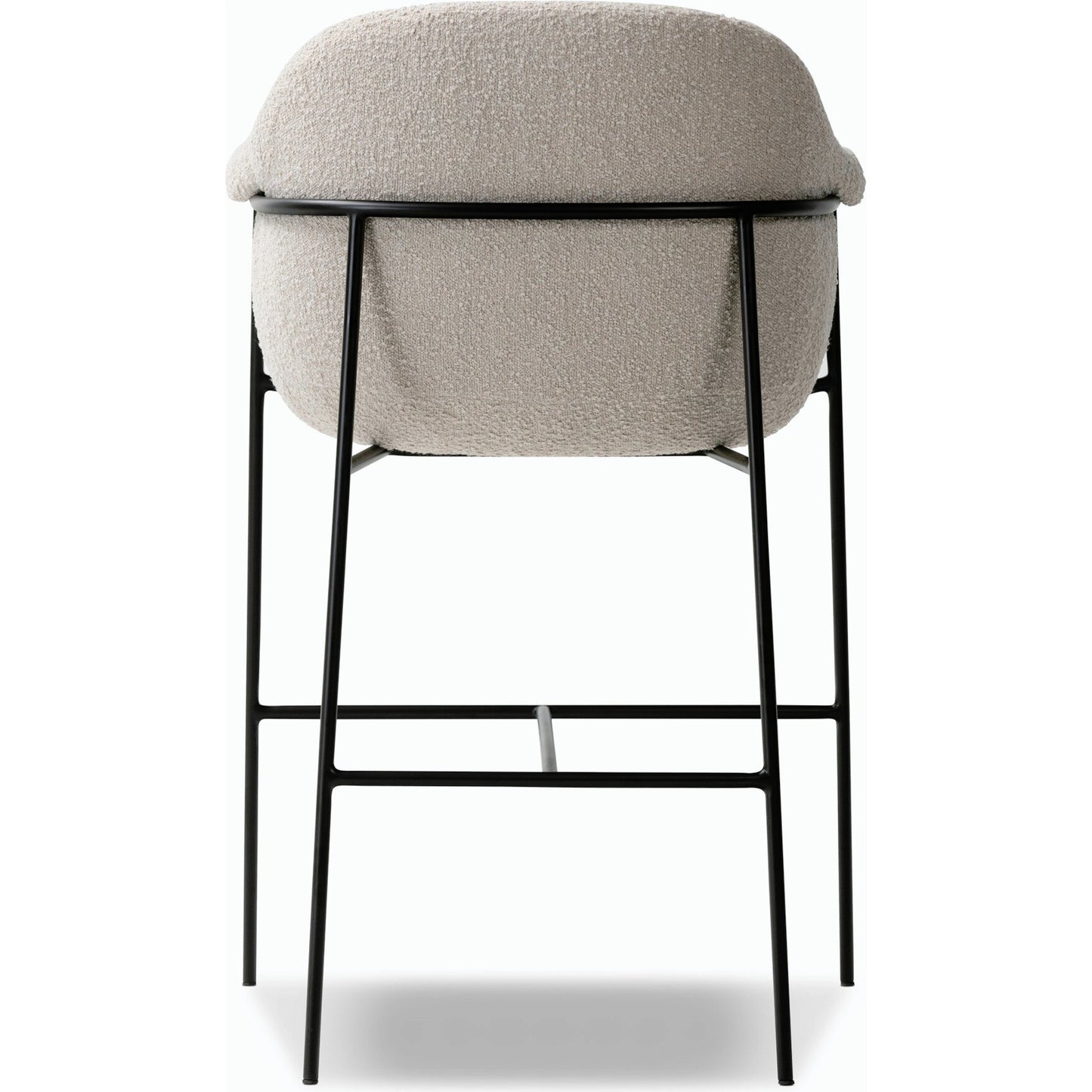 004 SI-2158510 | Additional Silo | Suerte Bar + Counter Stool by Four Hands in knoll sand, matte ebony and knoll sand. Made from 95% polyester, 5% acrylic, iron, 100% polyester in a modern style.