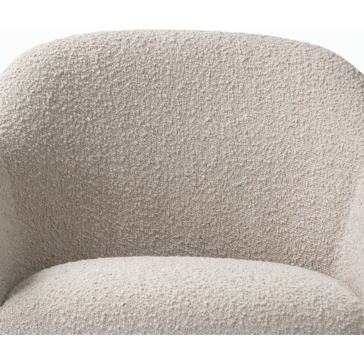 005 SI-2158510 | Closeup | Suerte Bar + Counter Stool by Four Hands in knoll sand, matte ebony and knoll sand. Made from 95% polyester, 5% acrylic, iron, 100% polyester in a modern style.