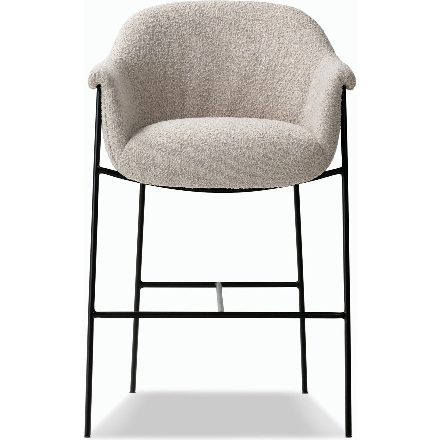 002 SI-2158510 | Additional Silo | Suerte Bar + Counter Stool by Four Hands in knoll sand, matte ebony and knoll sand. Made from 95% polyester, 5% acrylic, iron, 100% polyester in a modern style.