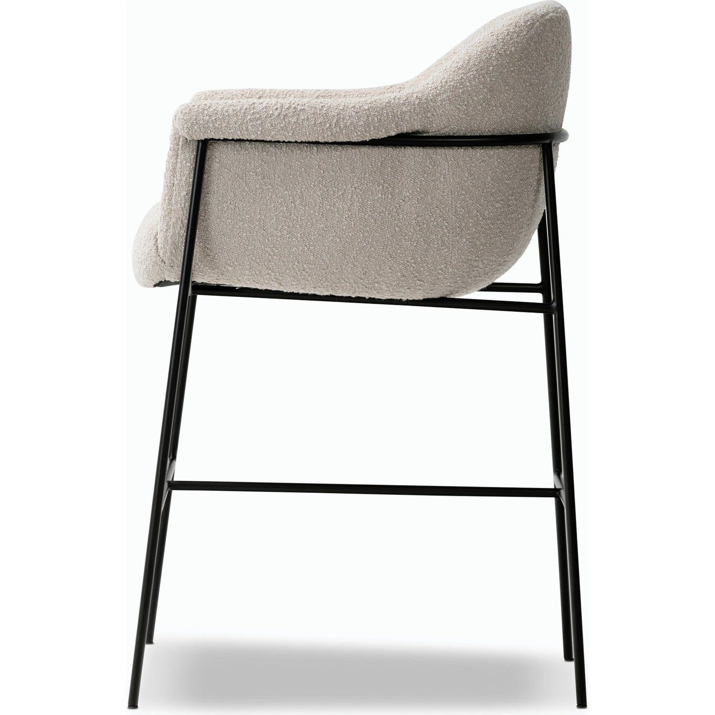 003 SI-2158510 | Additional Silo | Suerte Bar + Counter Stool by Four Hands in knoll sand, matte ebony and knoll sand. Made from 95% polyester, 5% acrylic, iron, 100% polyester in a modern style.