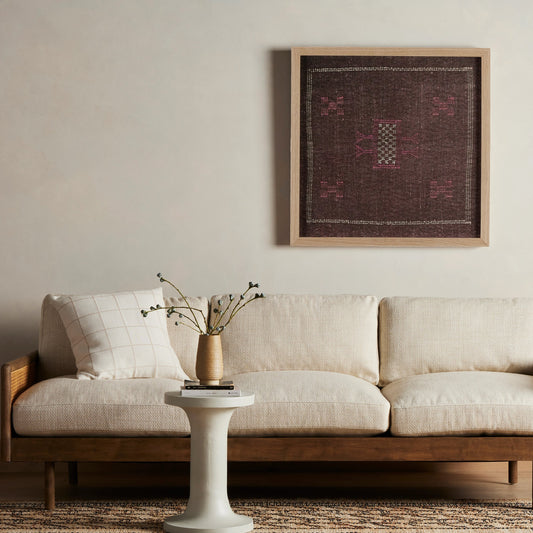 Sabra II by FH Art Studio by Four Hands. Made from vertical grain white oak moulding, gallery bracer in a modern style.