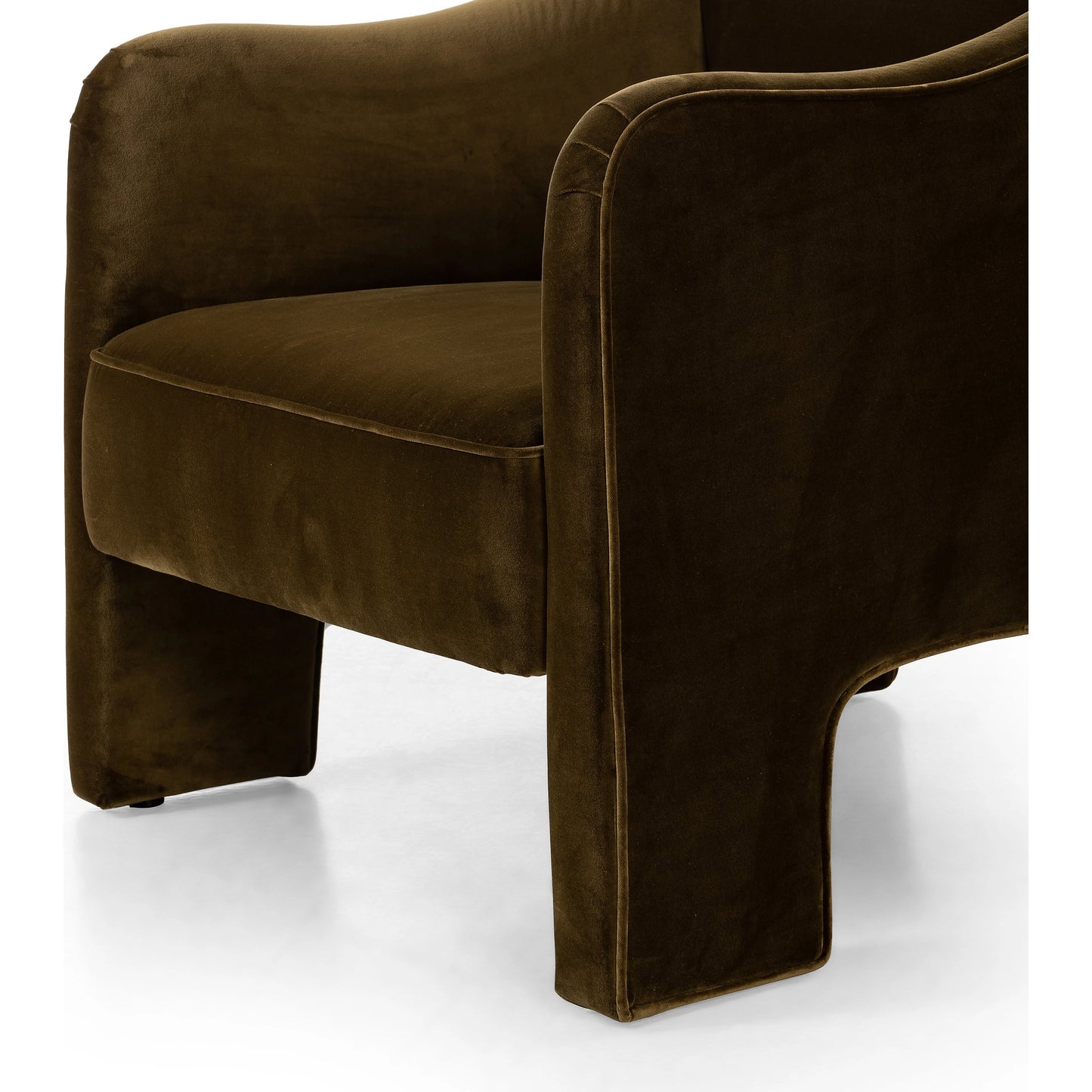 008 SI-2074755 | Additional Silo | Sully Chair by Four Hands in surrey moss. Made from 76.8% cotton, 23.2% polyester, poplar plywood, 100% polyester in a modern style.