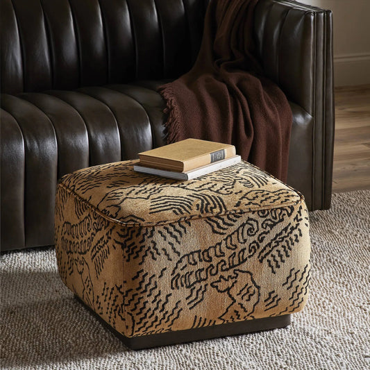 Sinclair Square Ottoman-21" by Four Hands. Made from unique in a modern style.