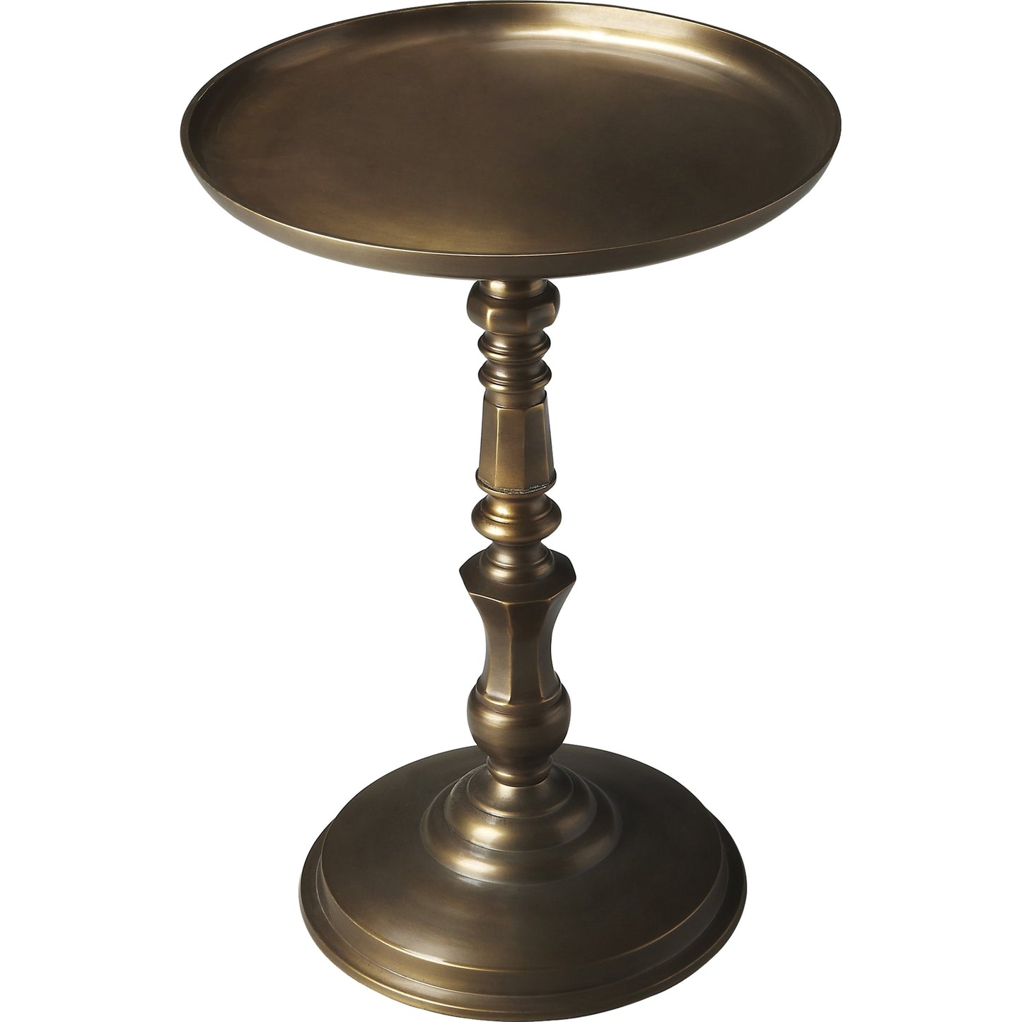 001 O-BUTLER-2386025 | Primary Silo | Orleans Side Table by Butler Specialty Company in bronze and metalworks. Made from aluminum in a traditional style.