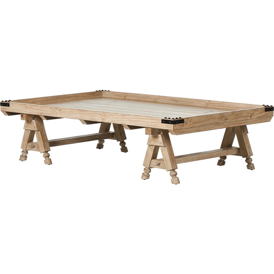 001 SI-2137639 | Primary Silo | The Don't Try to Explain It Table by Four Hands in natural pine, aged bronze. Made from thick pine veneer, solid pine, zinc alloy in a modern style.