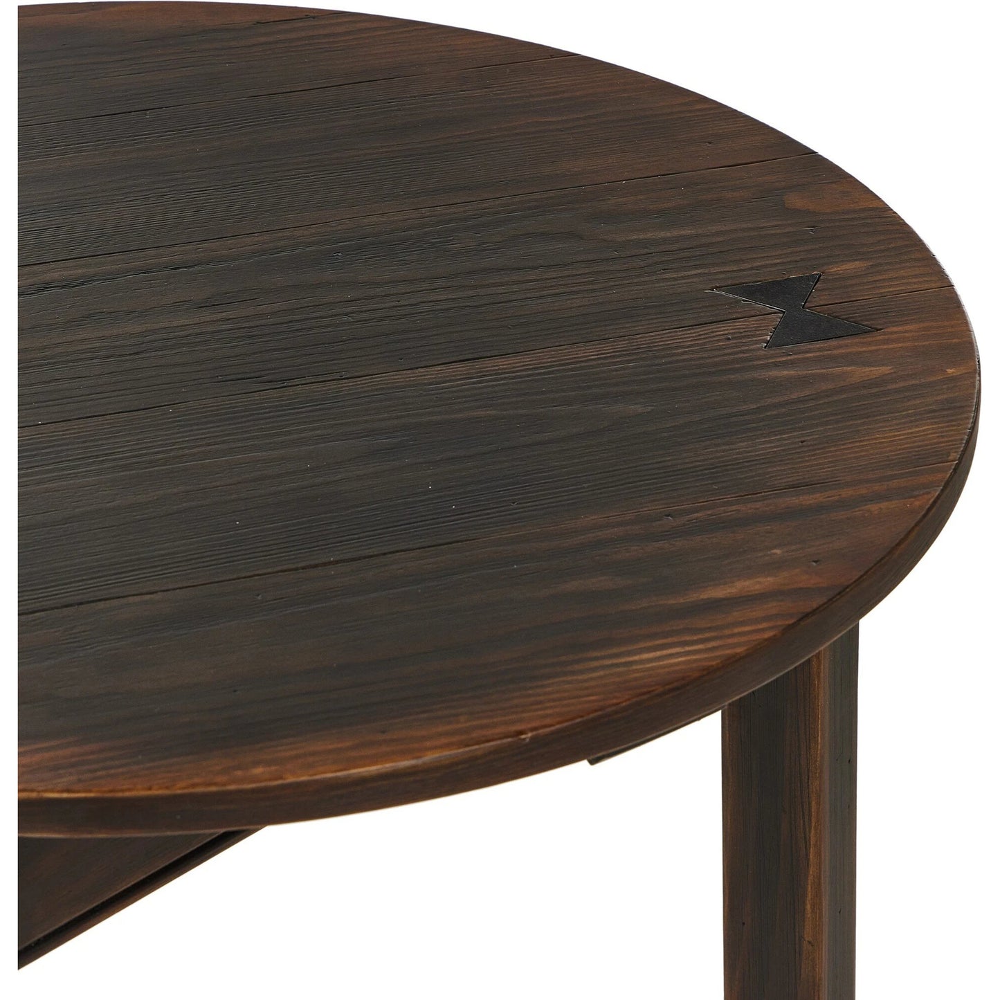 006 SI-2137645 | Closeup | The Pimms Table by Four Hands in aged brown. Made from solid pine, pine veneer, zinc alloy in a modern style.