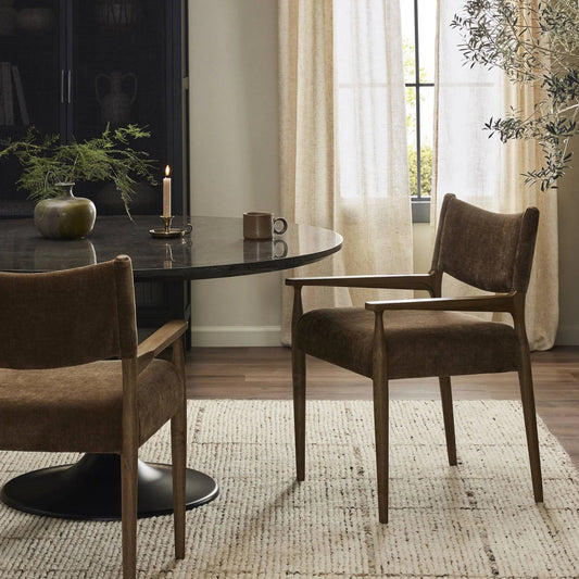 Jayla Dining Armchair by Four Hands. Made from unique in a traditional style.