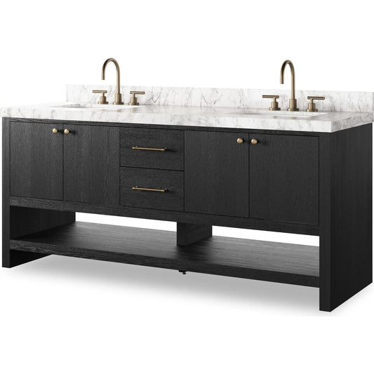 Anthem Double Vanity by Four Hands. Made from thick oak veneer, solid marble in a modern style.