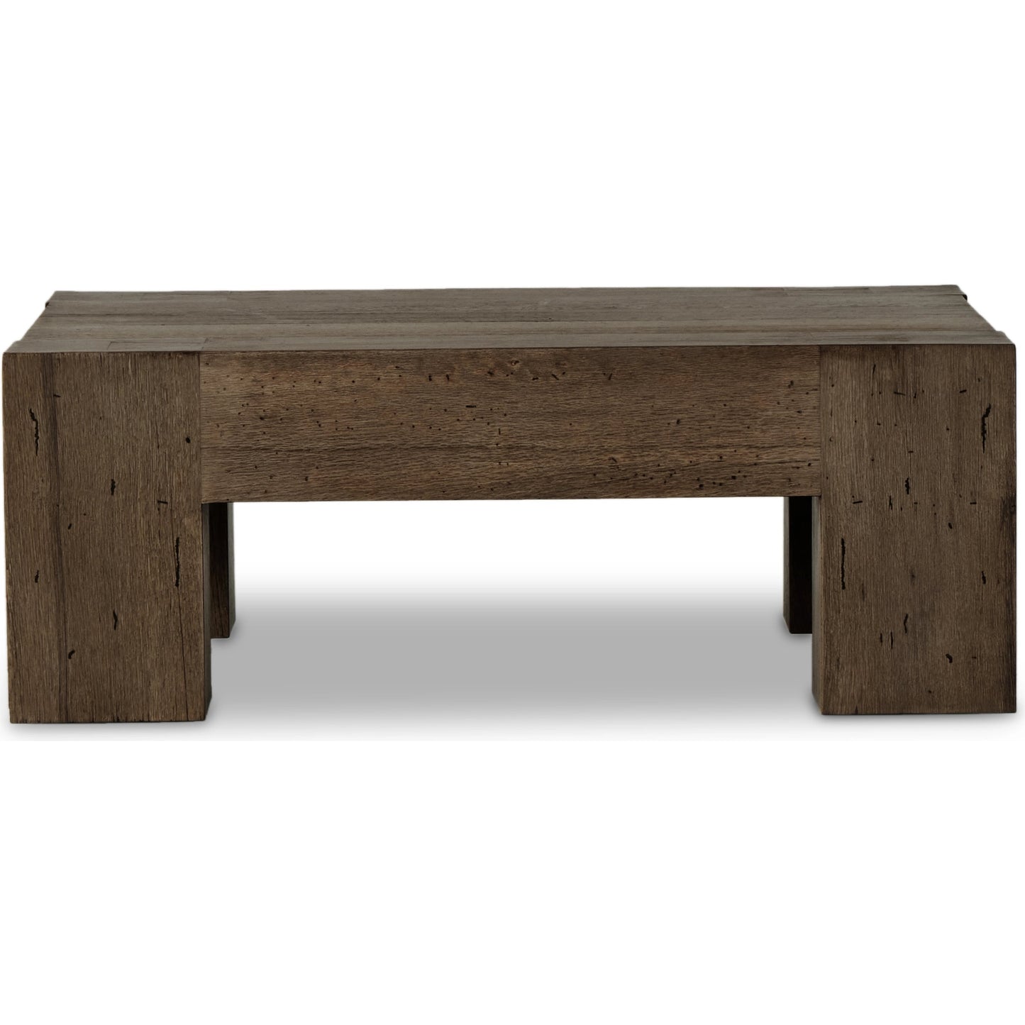 006 SI-2000881 | Additional Silo | Abaso Small Square Coffee Table by Four Hands in ebony rustic wormwood oak. Made from thick oak veneer, engineered hardwood in a modern style.