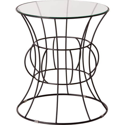 Belle Round Glass Top Table by Emissary USA. Made from unique in a modern style.