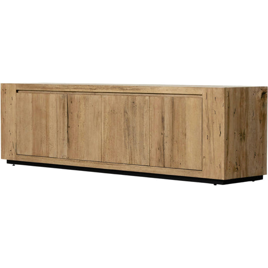 027 SI-2000876 | Primary Silo | Abaso Media Console by Four Hands. Made from thick oak veneer in a modern style.