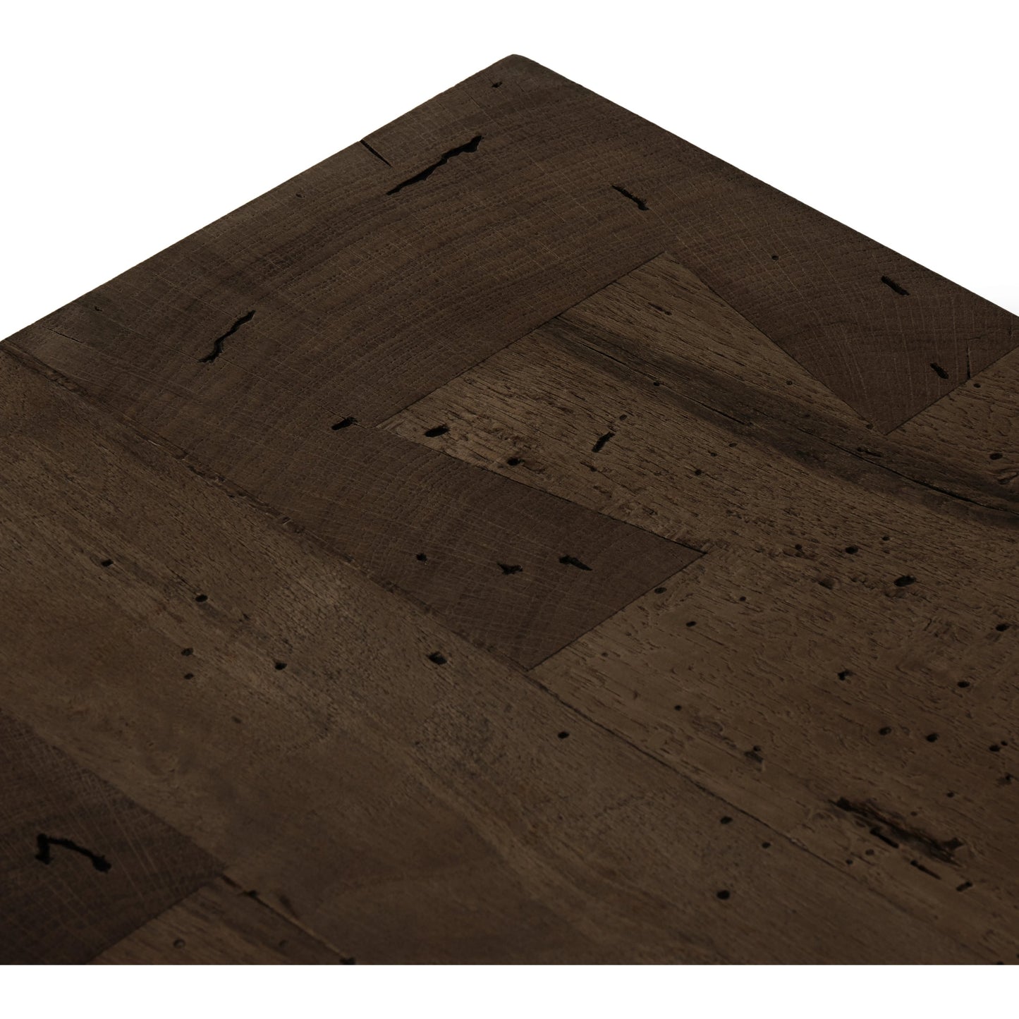 024 SI-2000877 | Closeup | Abaso Media Console by Four Hands. Made from thick oak veneer in a modern style.