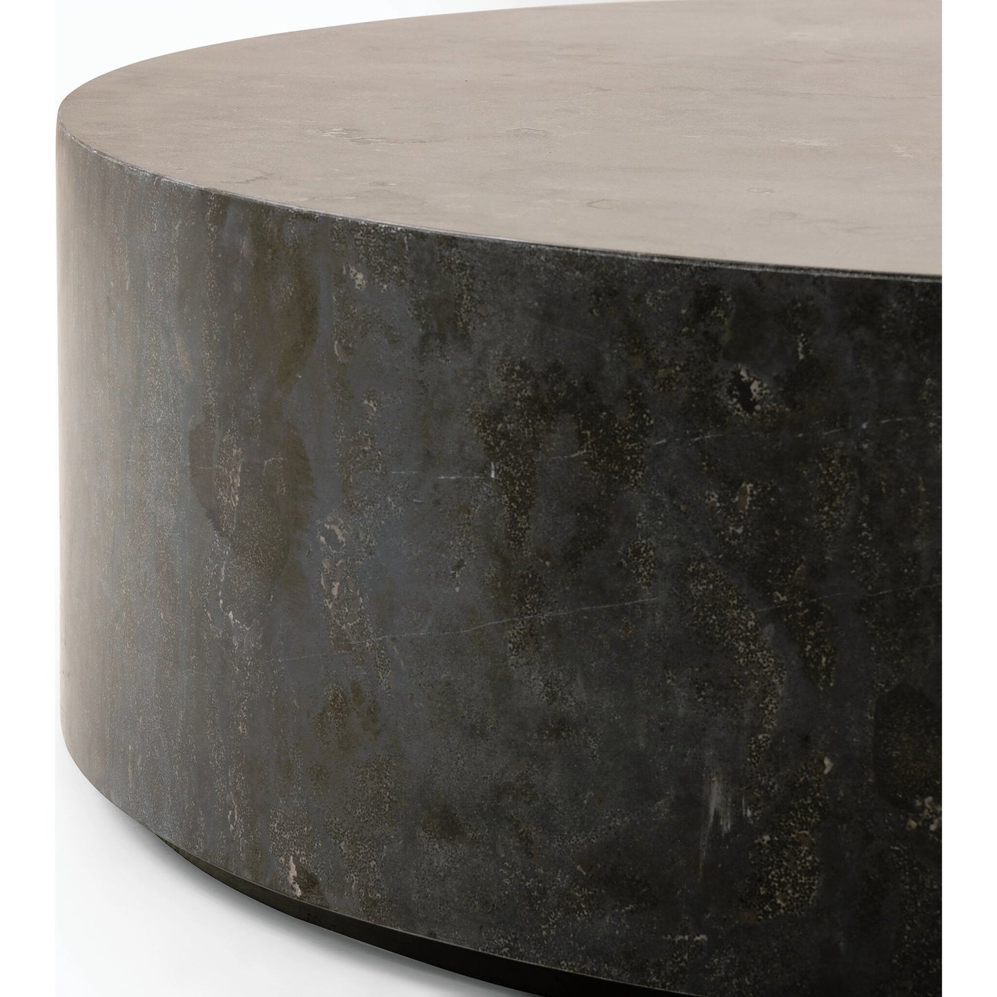 003 SI-2158264 | Closeup | Kramer Coffee Table by Four Hands in bluestone. Made from bluestone, poplar plywood in a modern style.