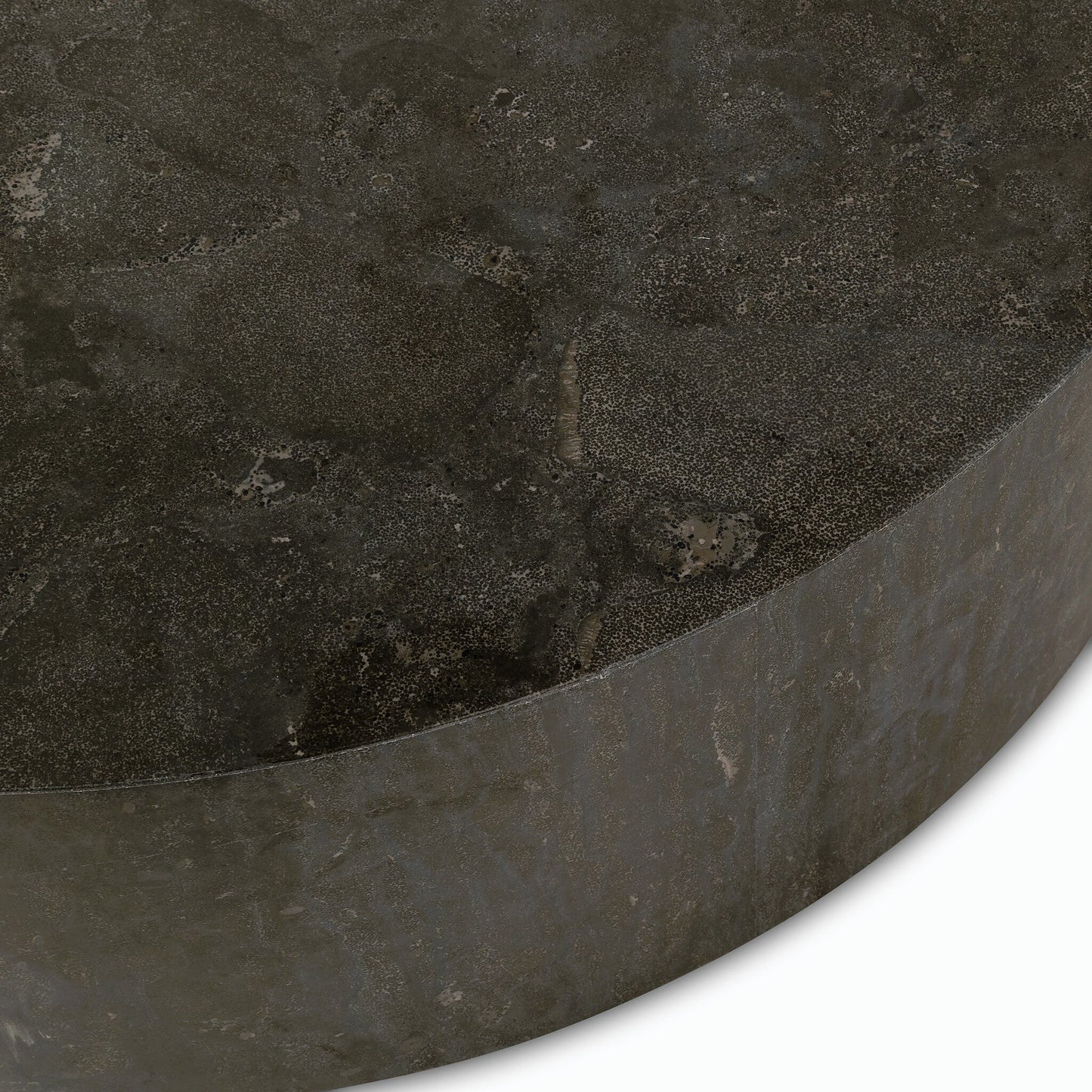 004 SI-2158264 | Closeup | Kramer Coffee Table by Four Hands in bluestone. Made from bluestone, poplar plywood in a modern style.