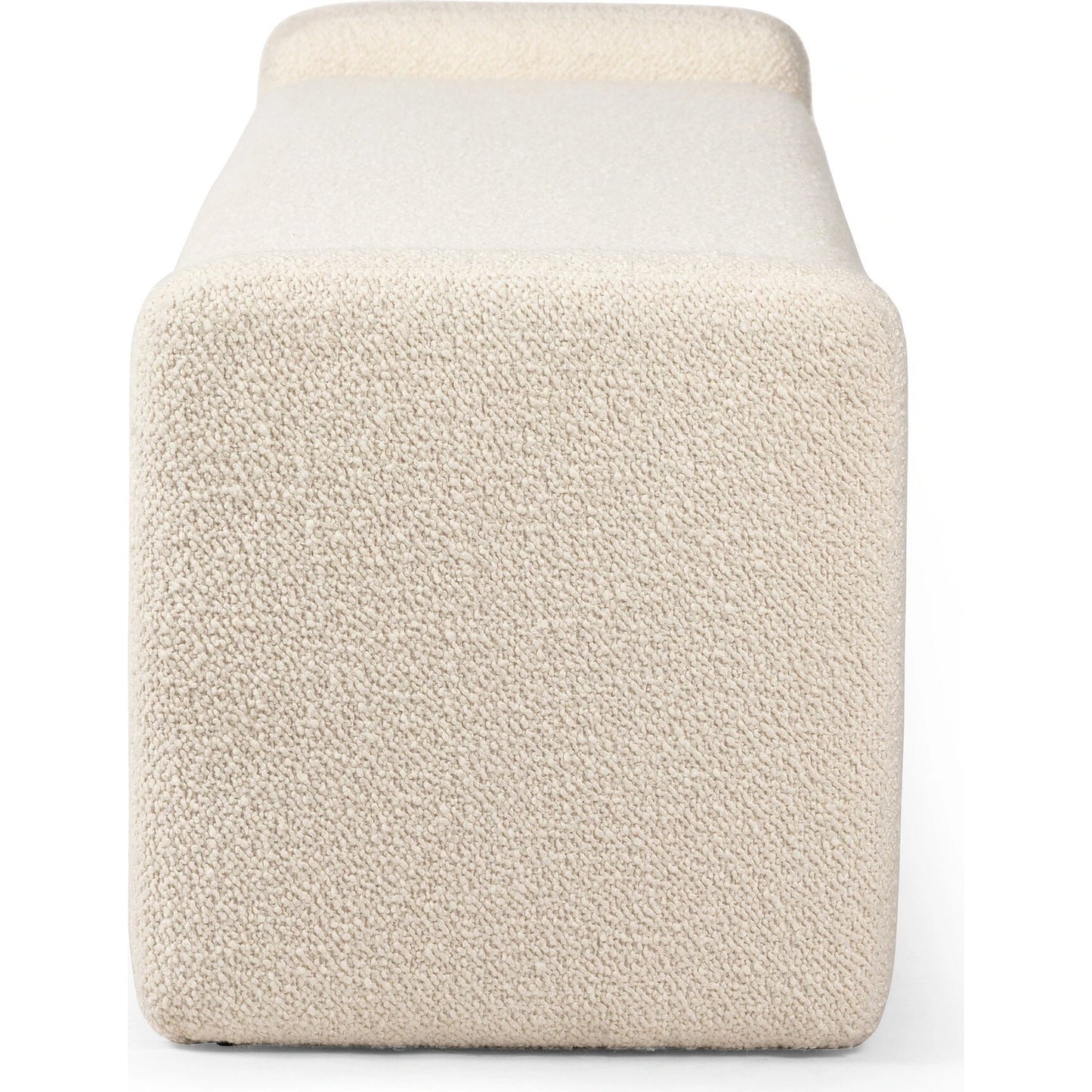 003 SI-2137584 | Additional Silo | Serena Accent Bench by Four Hands in durham cream. Made from 61% polyester, 39% wool, poplar plywood, 100% polyester in a modern style.