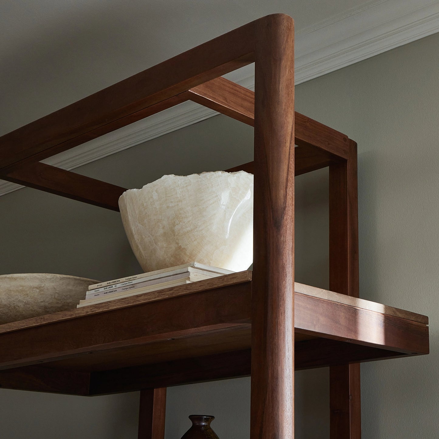 026 SI-2093511 | Lifestyle | Reza Bookcase by Four Hands. Made from solid acacia, solid parawood in a modern style.
