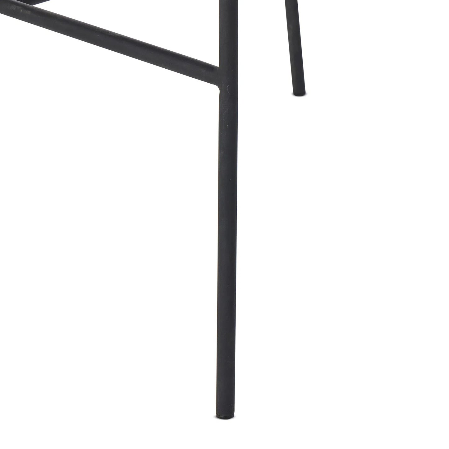 023 SI-2257107 | Closeup | Suerte Outdoor Bar Stool by Four Hands. Made from 100% acrylic, iron, 100% polyethylene in a unique style.