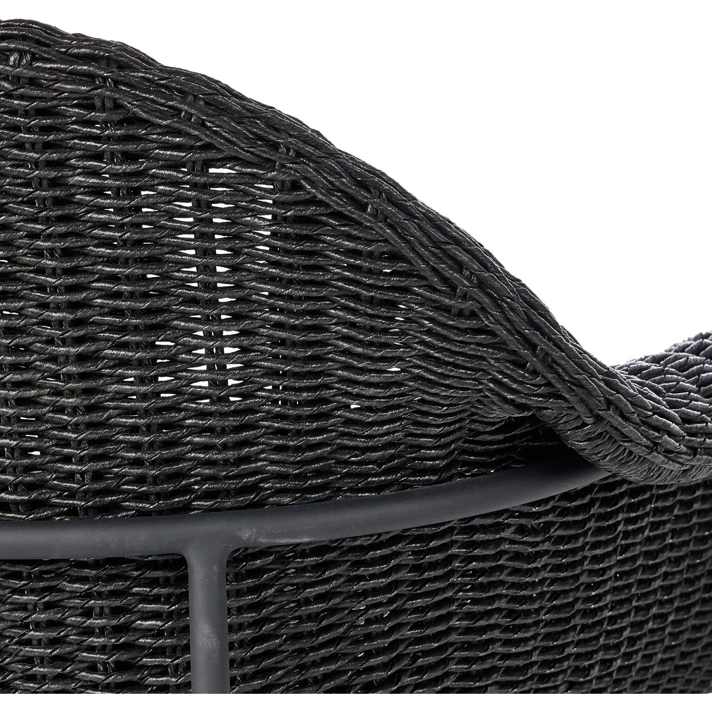 025 SI-2257107 | Closeup | Suerte Outdoor Bar Stool by Four Hands. Made from 100% acrylic, iron, 100% polyethylene in a unique style.