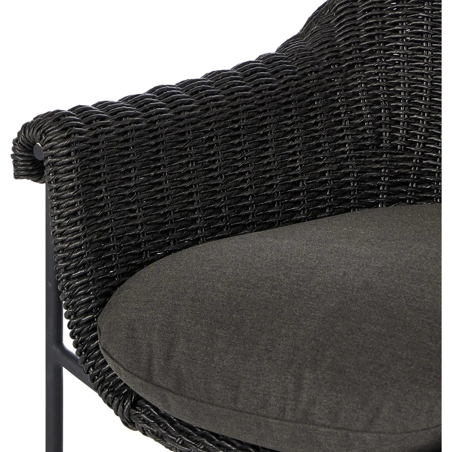 019 SI-2257108 | Closeup | Suerte Outdoor Counter Stool by Four Hands. Made from 100% acrylic, iron, 100% polyethylene in a unique style.
