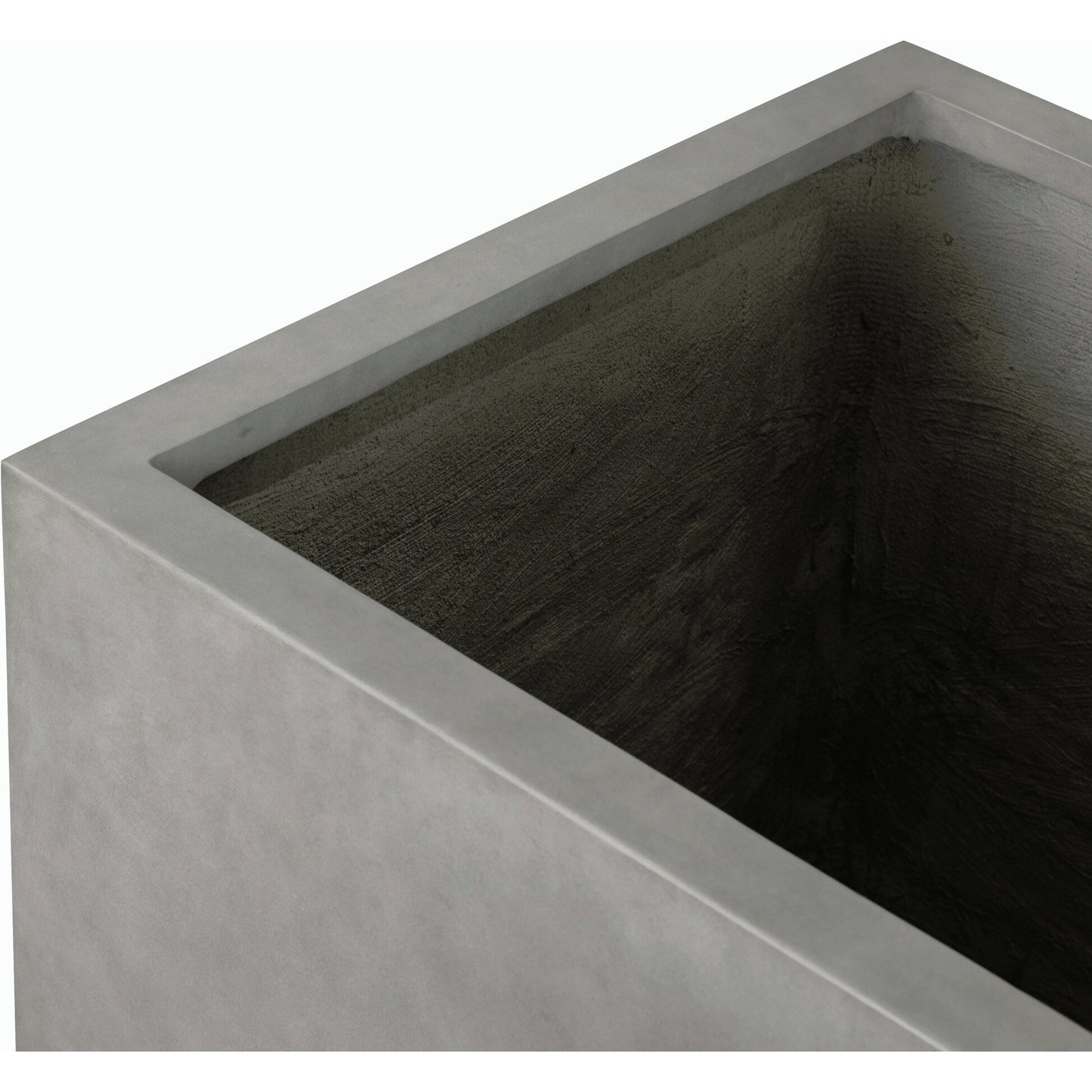 014 SI-2158255 | Closeup | Kiro Planter by Four Hands in natural grey concrete. Made from concrete in a modern style.
