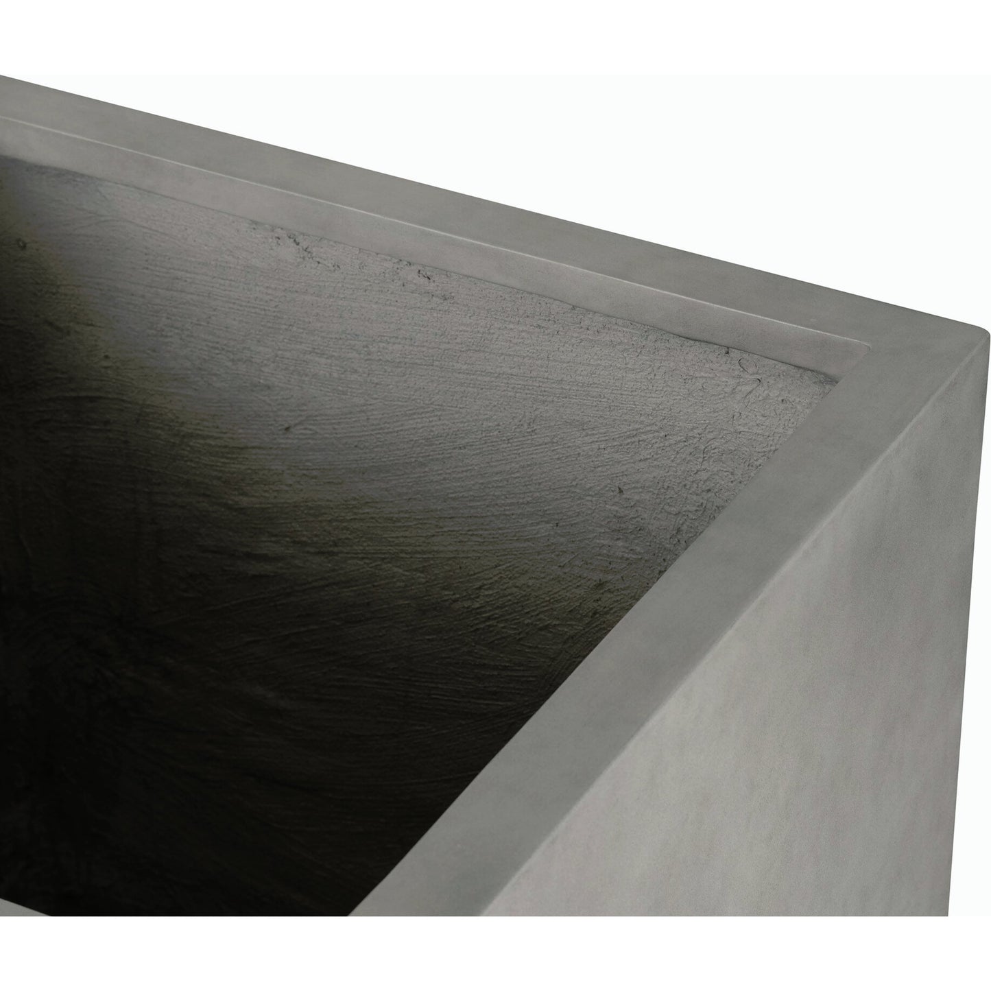 016 SI-2158255 | Closeup | Kiro Planter by Four Hands in natural grey concrete. Made from concrete in a modern style.
