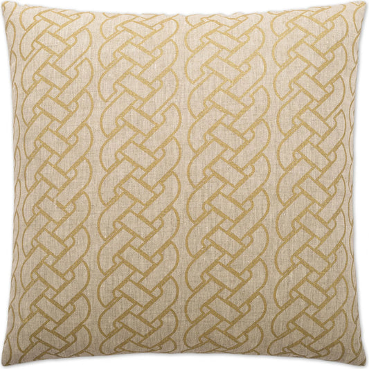 Savoy Pillow by DV Kap Home in taupe, gold. Made from 100% linen in a transitional style.
