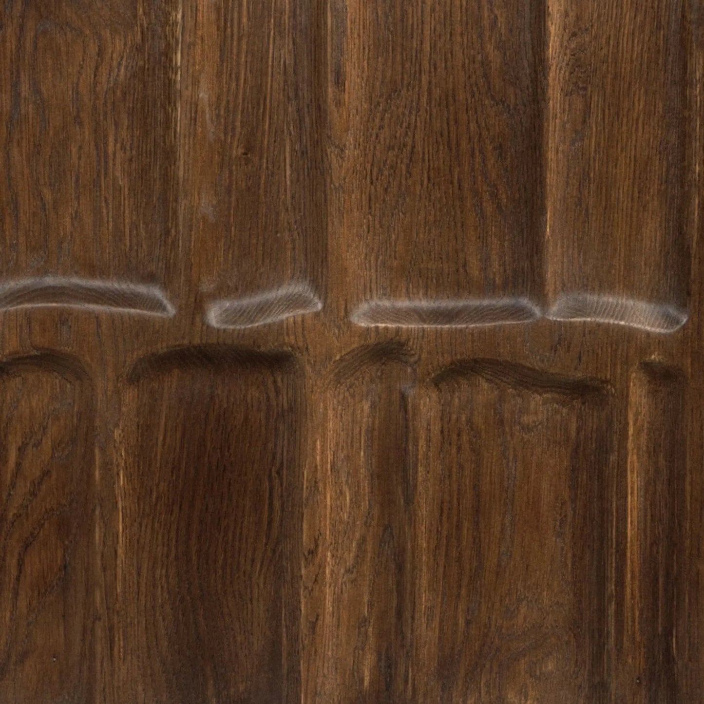 010 SI-2158153 | Closeup | Ezri Sideboard by Four Hands in cocoa oak. Made from solid oak in a modern style.