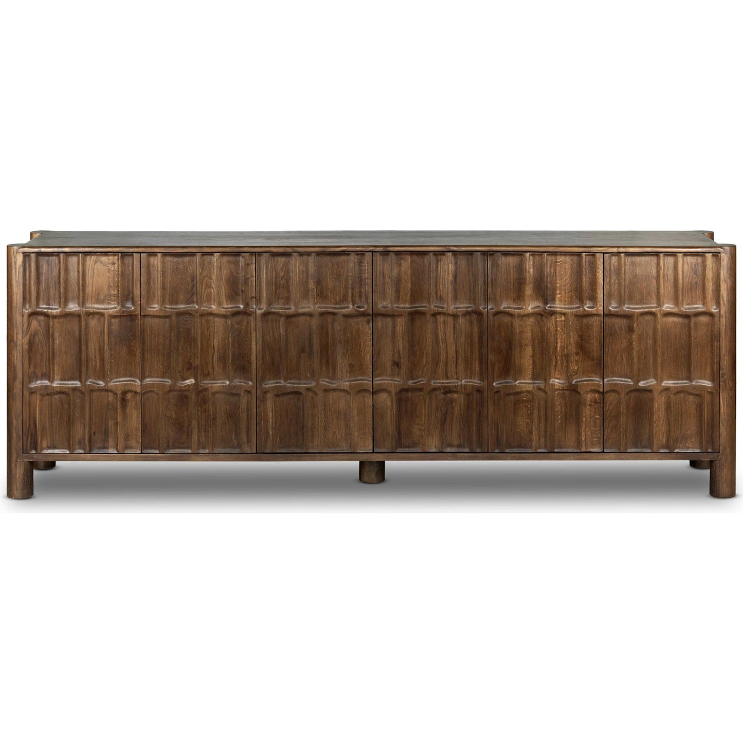 005 SI-2158153 | Additional Silo | Ezri Sideboard by Four Hands in cocoa oak. Made from solid oak in a modern style.
