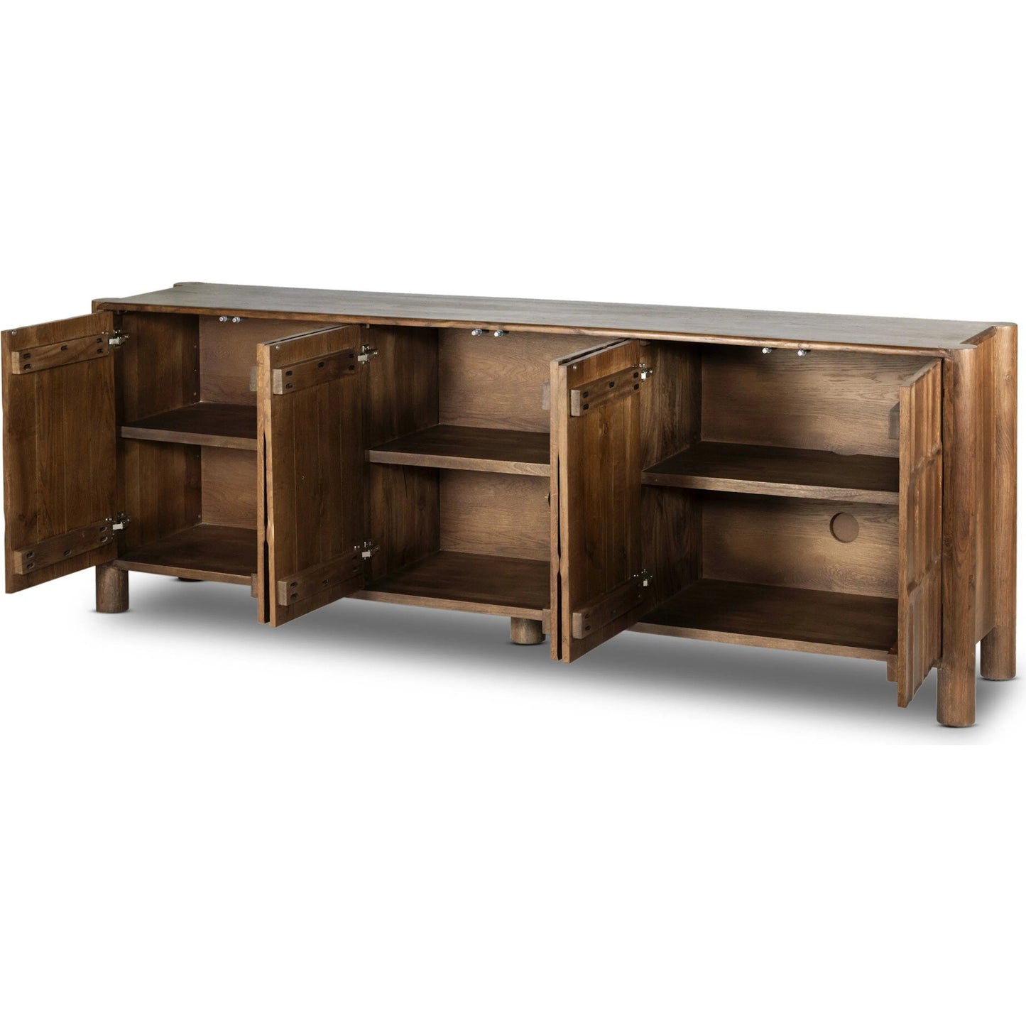 013 SI-2158153 | Closeup | Ezri Sideboard by Four Hands in cocoa oak. Made from solid oak in a modern style.