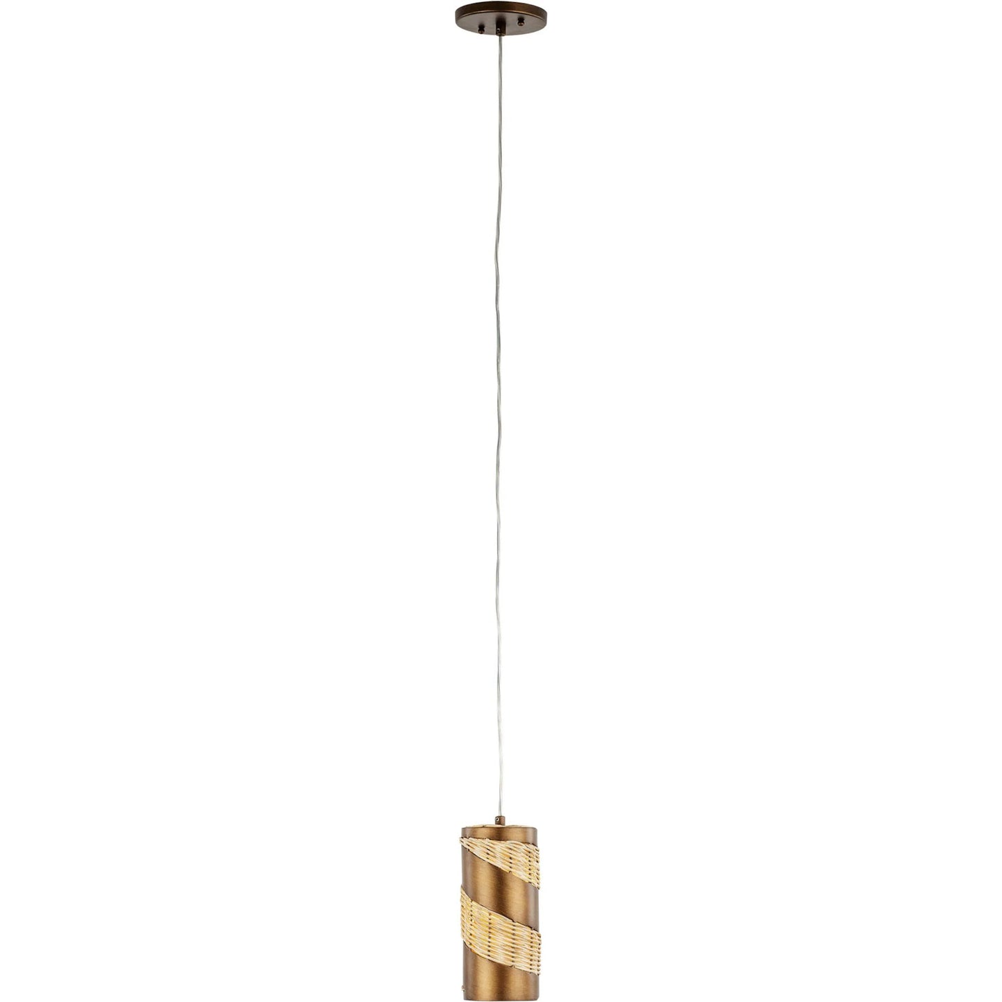 005 SI-1991386 | Additional Silo | Flow II Mini Pendant by Varaluz in baguette/natural rattan. Made from unique in a modern style.