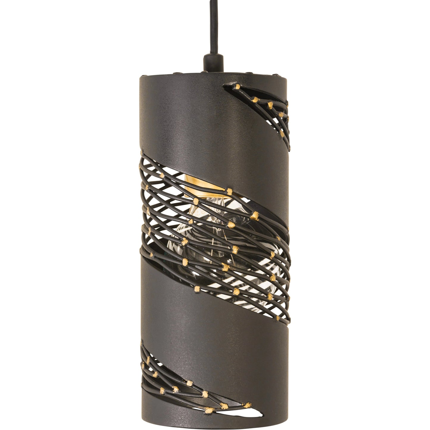 006 SI-1991387 | Additional Silo | Flow I Mini Pendant by Varaluz in matte black/french gold. Made from unique in a modern style.