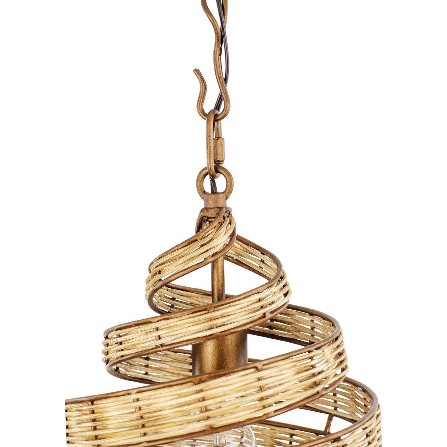 005 SI-1991393 | Additional Silo | Flow II Twist Mini Pendant by Varaluz in baguette/natural rattan. Made from unique in a modern style.