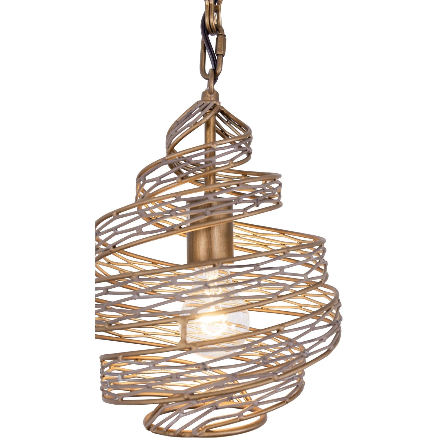 008 SR-817756 | Additional Silo | Flow III Twist Mini Pendant by Varaluz in hammered ore. Made from hammered ore in a modern style.