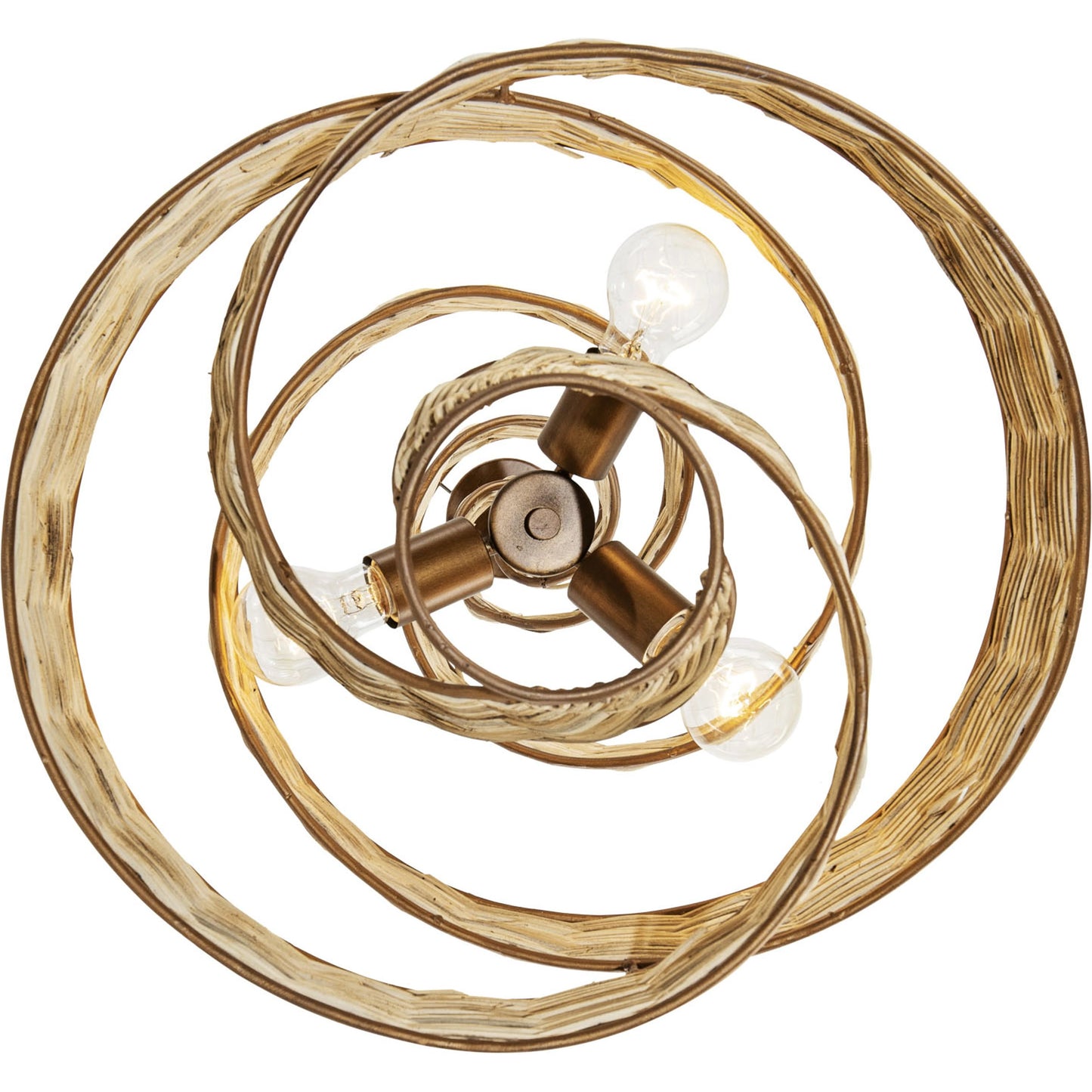 002 SI-1991394 | Additional Silo | Flow II Twist 3-Light Pendant by Varaluz in baguette/natural rattan. Made from unique in a modern style.