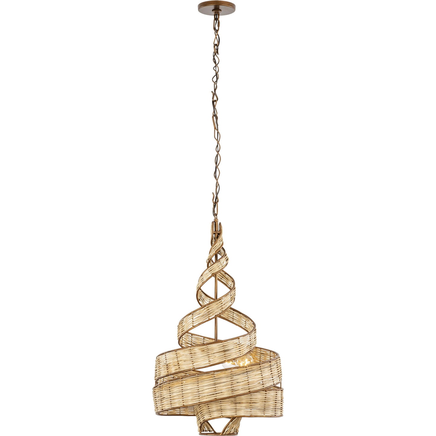 003 SI-1991394 | Additional Silo | Flow II Twist 3-Light Pendant by Varaluz in baguette/natural rattan. Made from unique in a modern style.