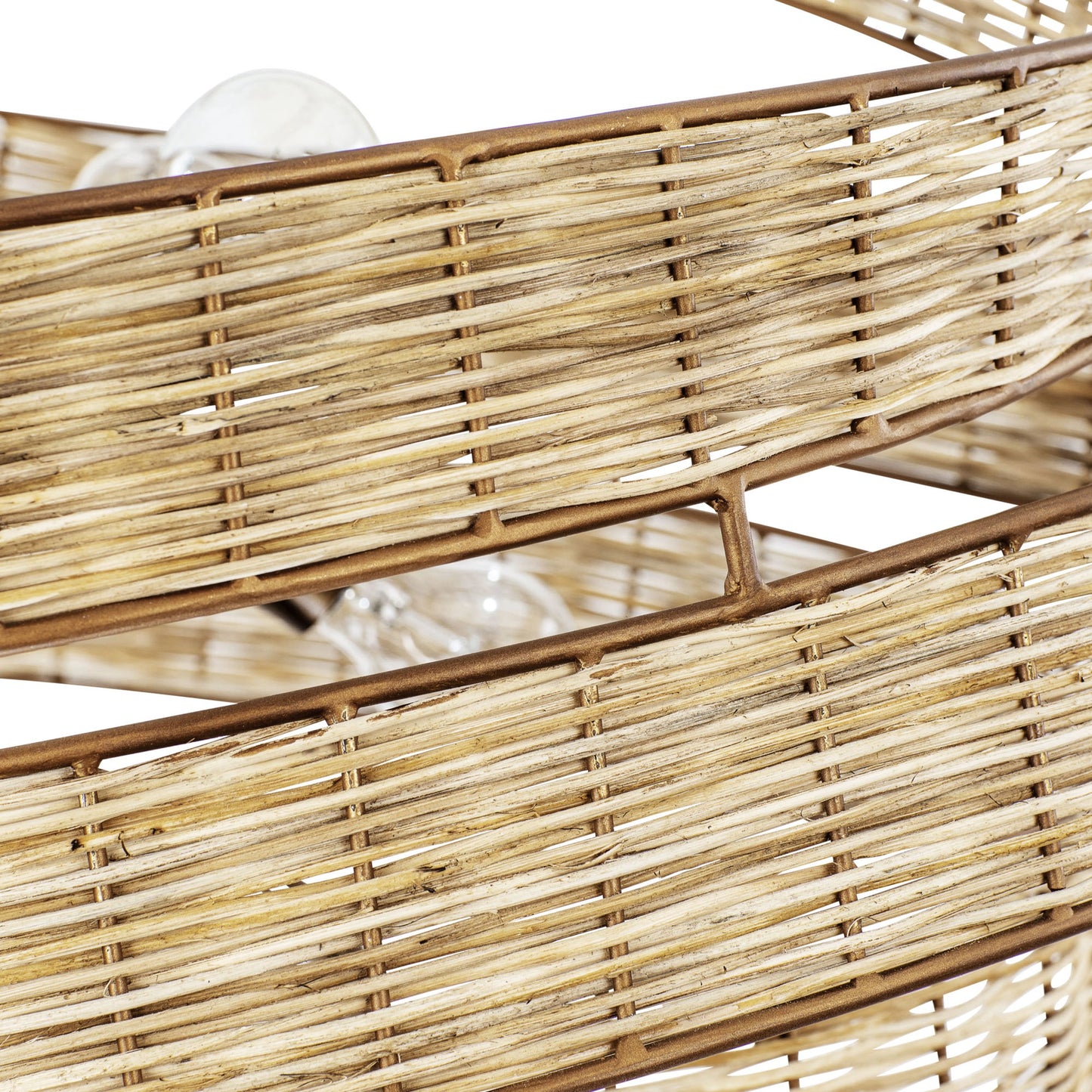 011 SI-1991397 | Additional Silo | Flow II Twist 6-Light Pendant by Varaluz in baguette/natural rattan. Made from unique in a modern style.