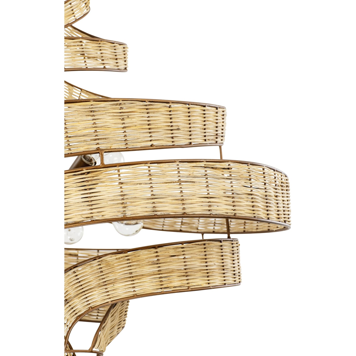 005 SI-1991400 | Additional Silo | Flow II Twist 8-Light Pendant by Varaluz in baguette/natural rattan. Made from unique in a modern style.