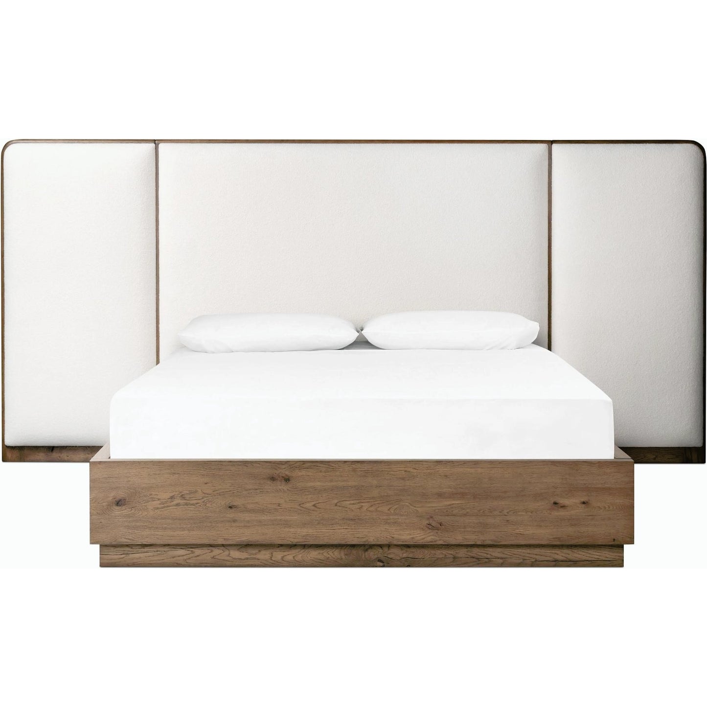 006 SI-2158410 | Additional Silo | Regan Bed by Four Hands in crete ivory, rustic fawn, rustic fawn veneer. Made from 100% polyester, solid oak, resawn oak in a modern style.
