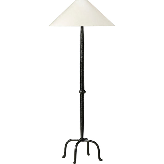 001 SI-2158334 | Primary Silo | Neville Floor Lamp by Four Hands in matte black cast aluminum, black cord and matte black cast aluminum. Made from aluminum, thermoplastic in a modern style.