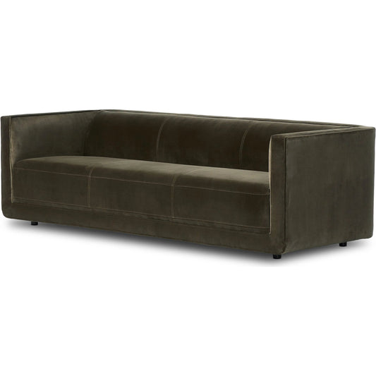 001 SI-2519262 | Primary Silo | Phillip Sofa by Four Hands in surrey olive. Made from 76.8% cotton, 23.2% polyester in a unique style.
