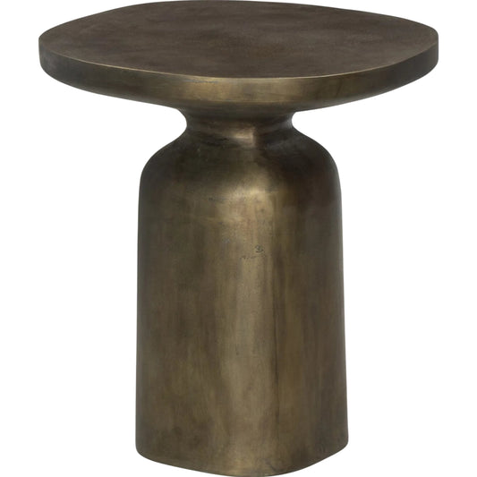 Odessa End Table by Four Hands. Made from aluminum in a modern style.